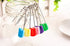 Kinteshun Baby Safety Pins, Kid Secure Clips Diaper Bib Nappy Pin with Safe Lock, 50pcs, 1.6 inches, 7 Assorted Colors