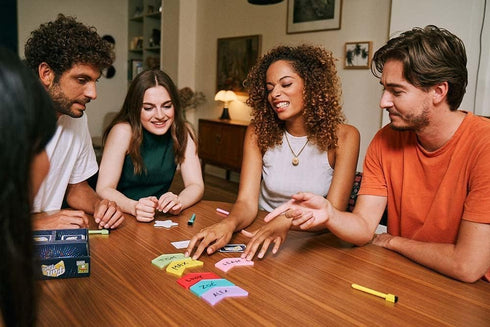 8+, 4-8 30 Fun Facts Party Game - Learn Surprising Facts About Friends and Family! Engaging Cooperative Game for Kids