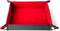 FanRoll Fold Up Velvet Dice Tray: Red with PU Leather Backing for Dungeons and Dragons