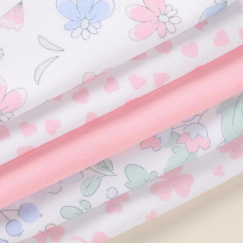 sleepyturtle 5 Pack Waterproof Baby Burp Cloths Extra Absorbent and Soft