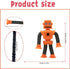 12pcs Shape Changing Spaceman Robot Toy, Suction Cup Toys,Telescopic Pop Tubes Fidget Toys,Autism Sensory Toys for Kid