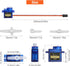 Beffkkip 5Pcs SG90 9g RC Servo Micro Servos for RC Robot Helicopter Airplane Controls Car Boat Mini Servo
