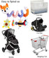 Car Seat Toys, Baby Plush Spiral Hanging Toys for Stroller, Crib Bar, Bassinet, Car Seat Mobile with Music Box, BB