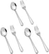 TeamFar Toddler Utensils, Stainless Steel Small Kid Cutlery Set for Self-Feeding, 3 Forks + 3 Spoons