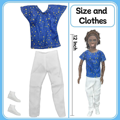 Set, 12 Inch Fashion Dolls Stylish Twin Doll Toy, Trendy Outfits for Fashionable Play, Perfect Good Gift