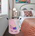 Round Laundry Hamper Storage Basket, Organizer for Clothes and Toys, Nursery Hamper Gift Basket with Handles