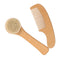 Newborn Hair Brush Set Gentle Bath Brush Scalp Bath Accessories Grooming Kit