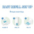 Fununcat 30 8 7-Layer 2 Packs (60 Diaper Pail Refills Bags with Bags Compatible with Genie Easy Roll Signature Diaper