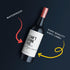 Mlle Label (Pack 2) Pregnancy Announcement Wine Labels - Baby Coming Soon Announcement for Partner, Parents, Grand
