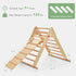 Set 3 1 OLAKIDS Pikler Triangle in Climbing Toys for Toddlers Foldable Wood Montessori Baby Jungle Gym with Ramp Ladder