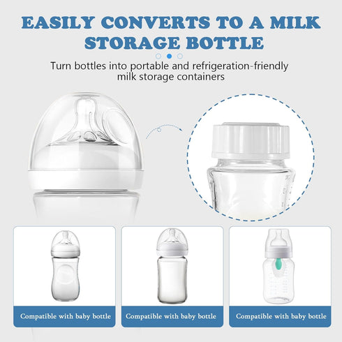 Zafflerva 8Pcs Travel and Storage Caps Compatible with Philips Baby Bottles(Natural and Anti-Colic), Replacement