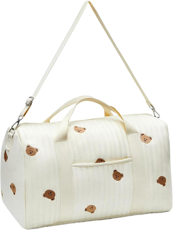 RSENFREMIOR Diaper bag Tote,Large Hospital Bag for Mommy,Bear Baby Stroller Storage Bag