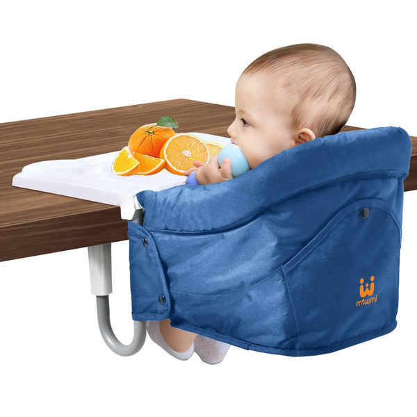 MTWML Hook On High Chair with Tray,Portable Baby High Chair that Attaches