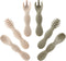 PandaEar Silicone Baby Spoons & Fork Feeding Set, 6 Pack, BPA Free Self Feeding Utensils for Infant Weaning