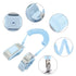 2m Baby Anti-Lost Safety Wrist Link Harness Strap Rope Backpack Leash for Toddlers Kids (Blue), Includes Baby Bottle