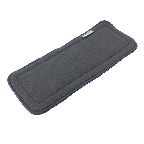 OsoCozy 5 12 Pack, 2 (5x13.5 inches) 35 lbs Charcoal Fleece Cloth Diaper Inserts, Layers, Washable, Soft, Highly