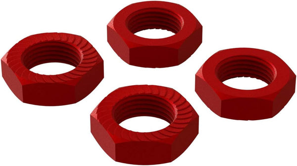 ARRMA Aluminum Wheel Nut, 17mm Red (4), ARA310906 by ARRMA