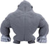Gray Stretchy Gorilla Fidget Toy, Heavy Duty Sand-Filled Rubber Monkey Squishy, Stress Relief Ape with Goofy