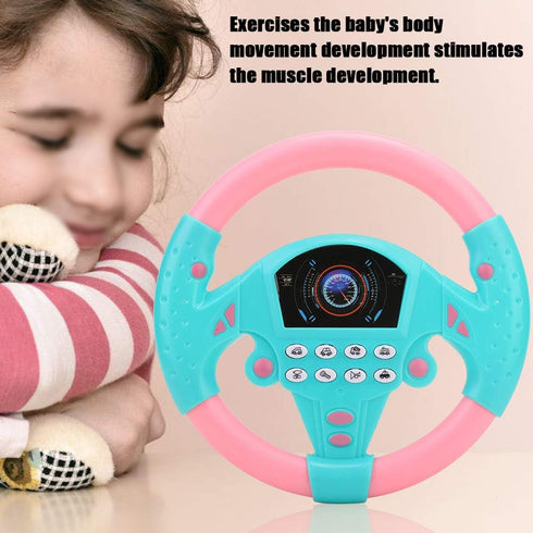 Eco-Friendly Children Steering Wheel Tool - Durable Non-Toxic Healthy Plastic for 4-6 Years Old Infant Music Sense
