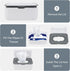 Sarlamd Flushable Wipes Dispenser for Compatible with Cottonelle, Refillable Wet Wipe Holder with Easy Pull Design