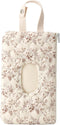KCWVSIE Quilted Baby Wipe Holder Floral Quilted Diaper Pouch Portable Mommy Bag for