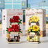 Jollcnoia Set Sunflowers Mini Flower Shop Building Toy Street City Store View Micro House Toys Festival Blocks for Home