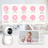 Baby Ganibs 6" 1000ft 2-Way 8 150 Big Screen Baby Monitor with Camera and Audio, Long Range No WiFi, Talk, Lullabies