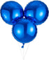 18" Blue Round Shaped Mylar Foil Balloons, Pack of 20 for Birthday Party Wedding Baby Shower Decorations