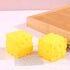 Generic 2 Pack, Jumbo Cheese Squishy, Large Cube Block, Slow Rising, Stress Relief, Sensory Fidget Toy, Yellow, Soft