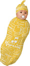 YallLocoMo Personalized Baby Swaddle Blanket for Boys Girls Note Name Text Yellow Custom