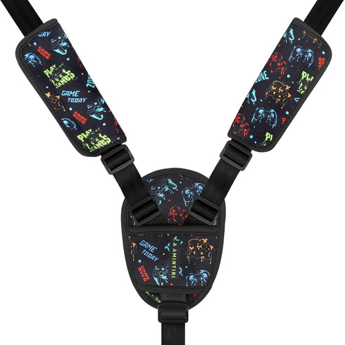 Amintiri 3 Pieces Car Seat Straps Pads for Kids, Ultra Soft Plush Car Seat Strap Covers for Kids, Infant Carseat