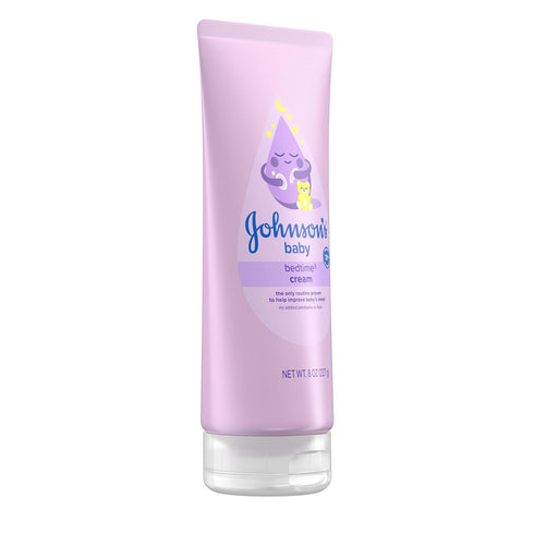 8 oz Johnson's Baby Bedtime Cream with Soothing NaturalCalm Aromas, Baby Cream with Calming Aromas, Soothing