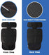 600D funbliss car seat Protector for Child car seat Beige Thick Padding Carseat Kick Mat with Organizer