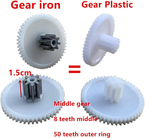 Children's Electric Car Plastic Gear RS390, Gear for Kids Powered Ride On Car Remote Control Stroller Accessories