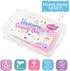38 PCS Unicorn Sensory Sand Bin | Magic Sand for Toddlers with Scooper | Sparkly Pom-Poms for a Magical Fairytale Gift
