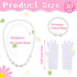 6 Sets Set 6 6 6 6 Set Zhanmai Girls Tea Party Dress Play Includes Daisy Tea Party Hats, Straw Purse, Pairs Gloves