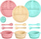CHENGU 12 Pcs Silicone Bowl with Suction Set for Baby Toddler with Suction
