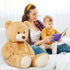 Tezituor 40in Giant Teddy Bear, Big Stuffed Animal Plush, Light Brown Soft Gifts for Baby Shower, Valentine, Birthday