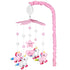 SGIP Baby Crib Mobile for Girls, Unicorn Crib Mobile with Music, Pink White