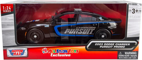 All Star Toys 2023 Charger Enforcer Police Pursuit Car 1/24 Diecast Model for Dodge Police