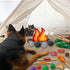 Inslat 45 Set Playset 3 4 5 6 7 PCS Pretend Play Campfire Toy for Kids, Toddler Camping Toys Play Felt Campfire