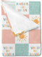 Boho Rainbow You Are My Sunshine Baby Blanket, Pink Sun Polka Dots Patchwork Flannel Fleece, 40 x 50