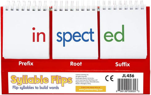 Junior Learning Syllables Flips Educational Action Games in Multicolor