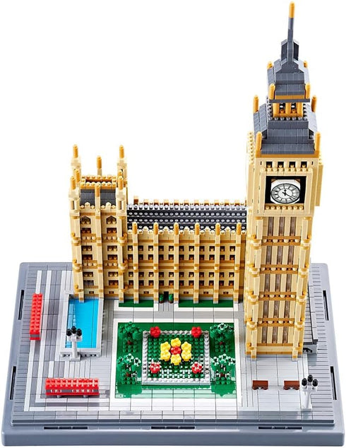 Real Big Ben Micro Building Blocks Set, 3466PCS Architectural Model Toys for Kids and Adults