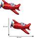 LYST 8PCS Red Airplane Helicopter Plane Foil Balloon Aviator Adventure Themed For Baby Shower Birthday Theme Party