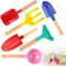 MEIDAYAI Beach Toys, 6 Pcs Kids Gardening Set, 8'' Kid Metal Sand Toys