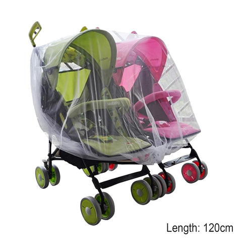 Twin Baby Double Stroller Net Sun Shades, Universal Breathable Travel Outdoor Protective Cover for Seats, Bassinets,