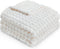 HOMRITAR Baby Blanket for Boys Girls, Fleece Super Soft Plush Cozy Toddler Blanket with Square 3D Jacquard Grid Design
