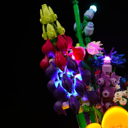 LED Light Kit for Lego Wildflower Bouquet 10313, Decoration Lights for Artificial Flowers, No Lego Models