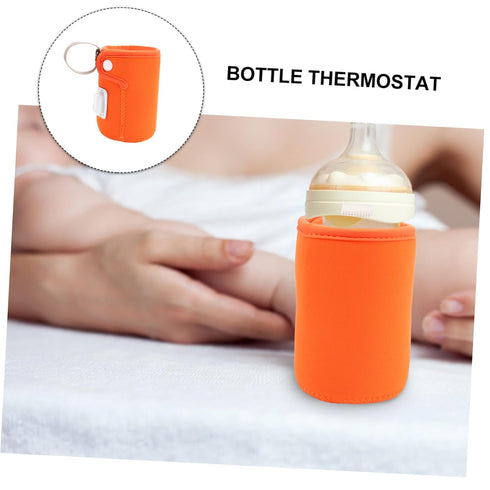 LIOOBO Travel Milk Warmer for Portable USB Heated Cover for Bottles Quick and Even Heating for Travel Use Fits Feeding